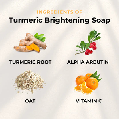 Turmeric Brightening Soap (with Vitamin C, Alpha Arbutin, Oat)